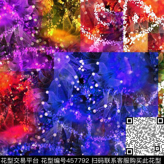 抽象大牌海葵数码印花华亿平台下载（图片编号: 457792） - 瓦栏（Walan）
