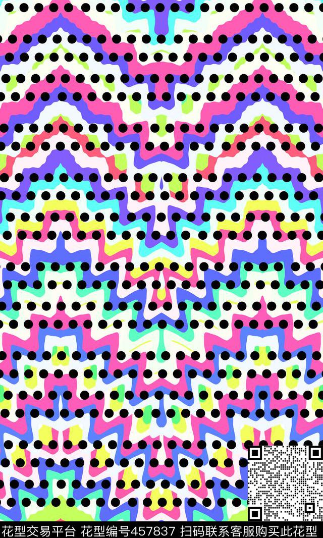 抽象彩虹色条条纹、彩虹、渐变传统印花华亿平台下载（图片编号: 457837） - 瓦栏（Walan）