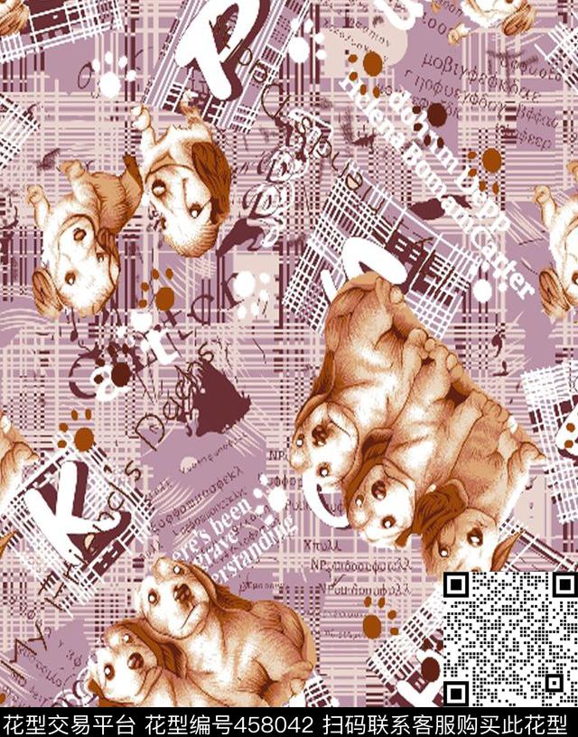 欧洲狗数码印花华亿平台下载（图片编号: 458042） - 瓦栏（Walan）