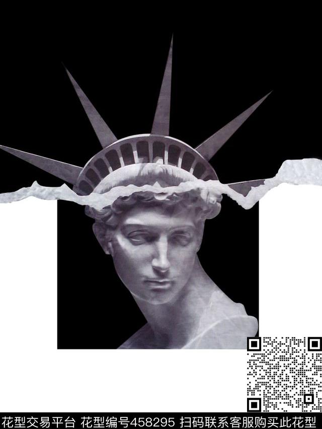 衬衫定位大卫搞怪数码印花华亿平台下载（图片编号: 458295） - 瓦栏（Walan）