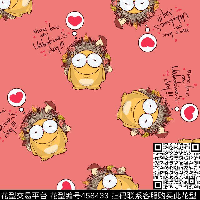 粉色卡通简单传统印花华亿平台下载（图片编号: 458433） - 瓦栏（Walan）