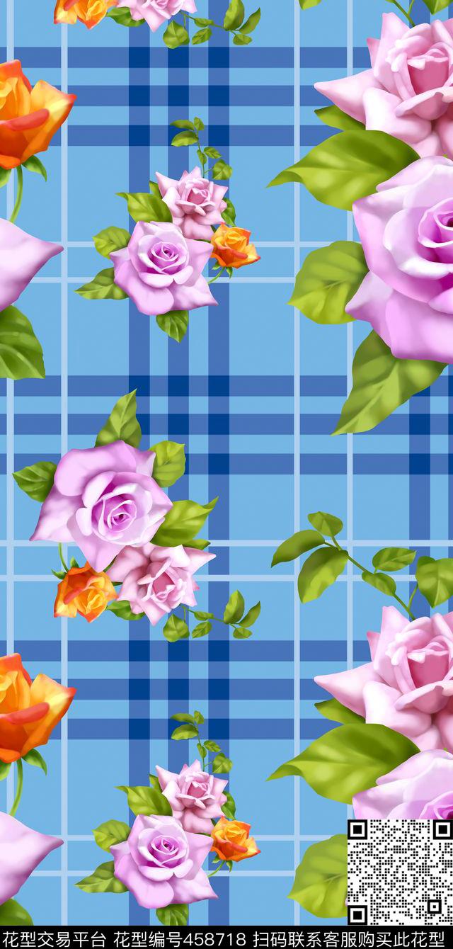 布匹印花服装花卉数码印花华亿平台下载（图片编号: 458718） - 瓦栏（Walan）