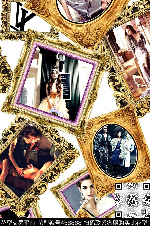 大牌Louisvuitton相框数码印花华亿平台下载（图片编号: 458868） - 瓦栏（Walan）