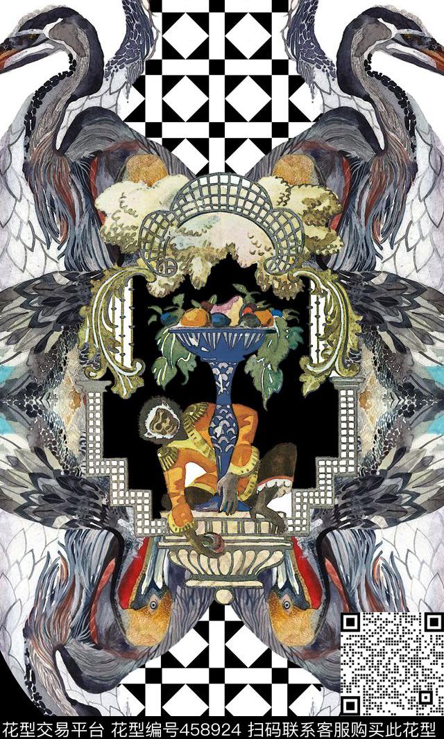 2016生肖大牌猴子数码印花华亿平台下载（图片编号: 458924） - 瓦栏（Walan）