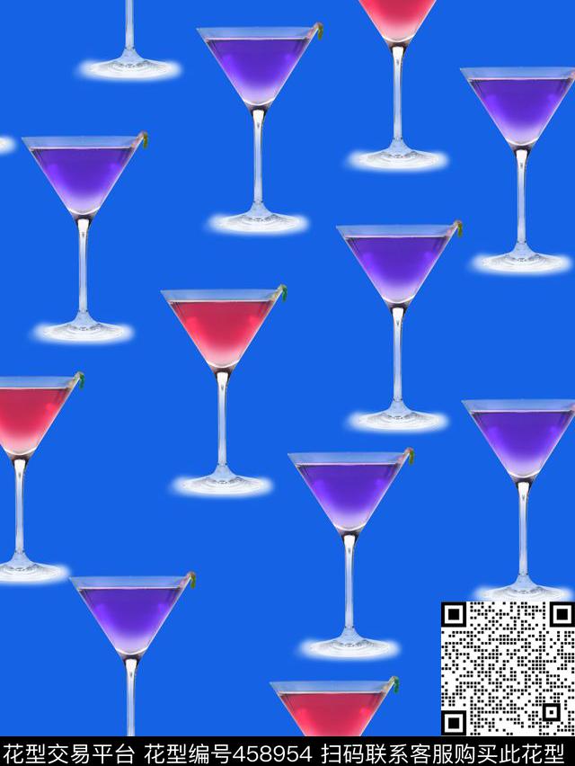 简约杯子纯色背景传统印花华亿平台下载（图片编号: 458954） - 瓦栏（Walan）