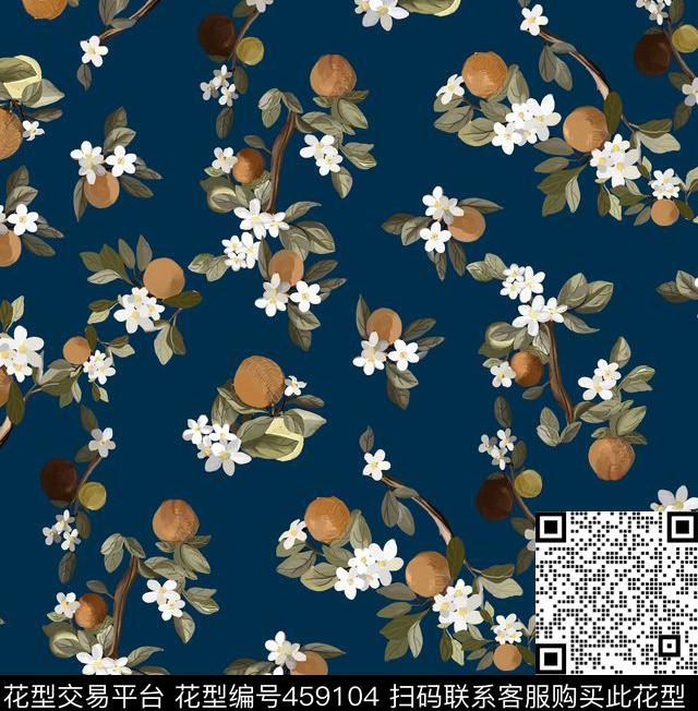 潮流时尚纯电脑手绘大牌数码印花华亿平台下载（图片编号: 459104） - 瓦栏（Walan）