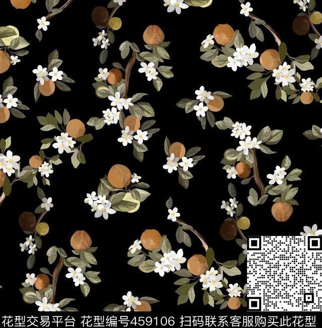 潮流时尚大牌纯电脑手绘数码印花华亿平台下载（图片编号: 459106） - 瓦栏（Walan）