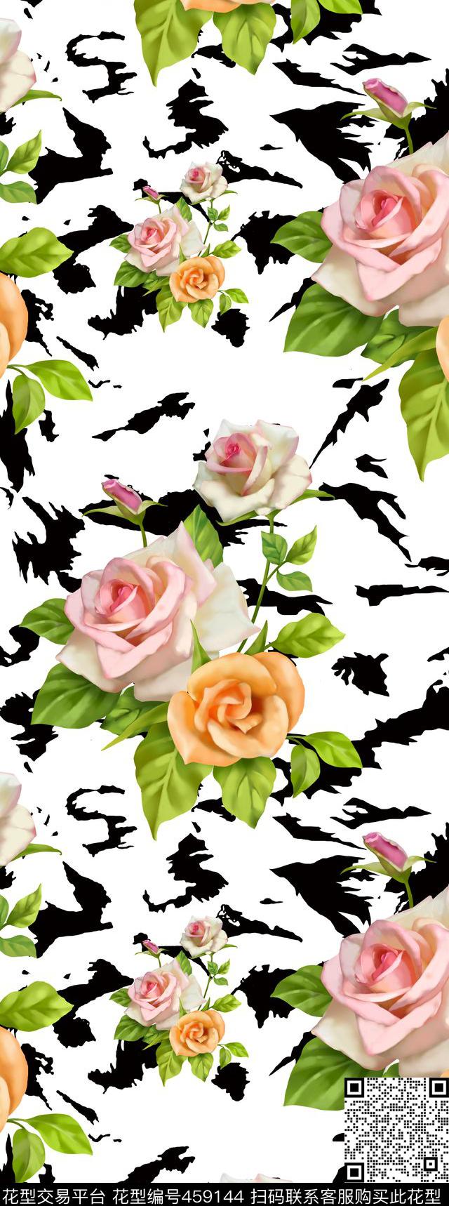 豹纹布匹印花服装数码印花华亿平台下载（图片编号: 459144） - 瓦栏（Walan）