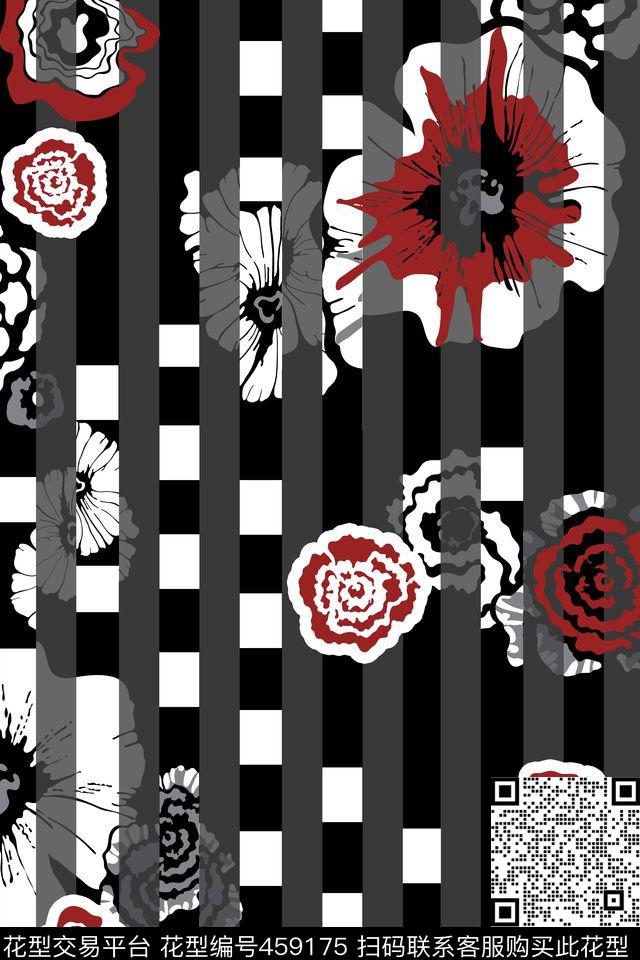 大牌花卉简洁传统印花华亿平台下载（图片编号: 459175） - 瓦栏（Walan）