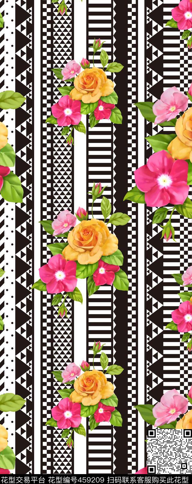 布匹印花高贵优雅典雅大气格子数码印花华亿平台下载（图片编号: 459209） - 瓦栏（Walan）