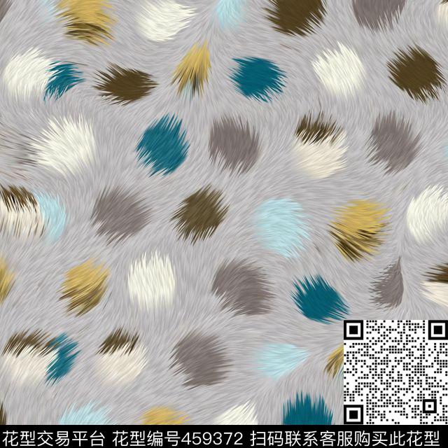 简约圆点动物纹数码印花华亿平台下载（图片编号: 459372） - 瓦栏（Walan）