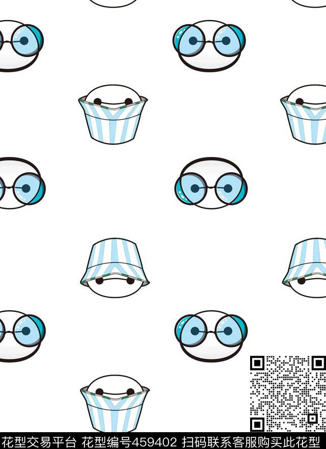 大白清新时尚台灯传统印花华亿平台下载（图片编号: 459402） - 瓦栏（Walan）