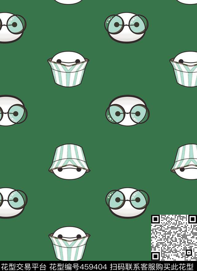 大白清新时尚台灯传统印花华亿平台下载（图片编号: 459404） - 瓦栏（Walan）