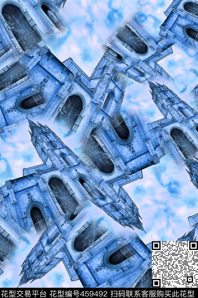 教堂建筑欧式数码印花华亿平台下载（图片编号: 459492） - 瓦栏（Walan）