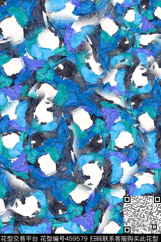 水粉颜料笔触数码印花华亿平台下载（图片编号: 459579） - 瓦栏（Walan）