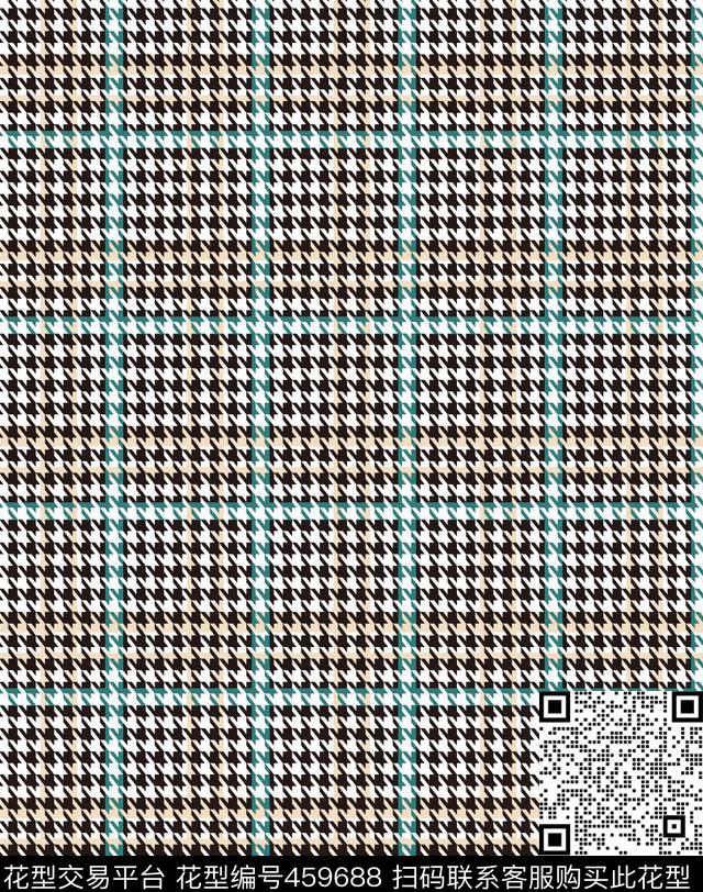 条纹格子千鸟格传统印花华亿平台下载（图片编号: 459688） - 瓦栏（Walan）