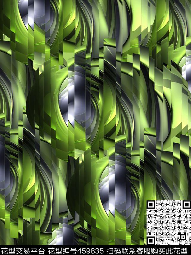 潮流抽象几何数码印花华亿平台下载（图片编号: 459835） - 瓦栏（Walan）