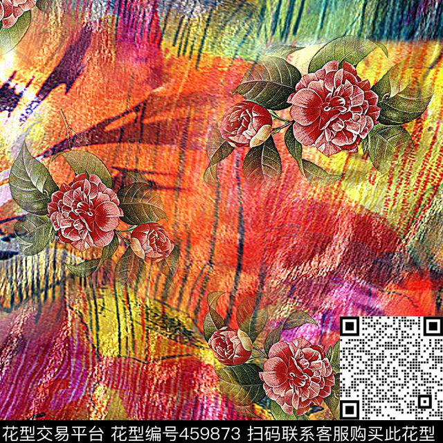 花朵花卉数码数码印花华亿平台下载（图片编号: 459873） - 瓦栏（Walan）