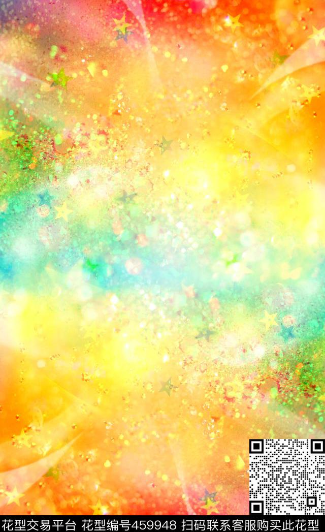 钻石水晶花卉数码印花华亿平台下载（图片编号: 459948） - 瓦栏（Walan）