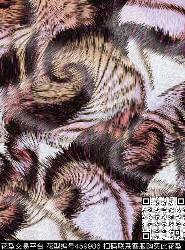 复古螺旋动物纹数码印花华亿平台下载（图片编号: 459986） - 瓦栏（Walan）