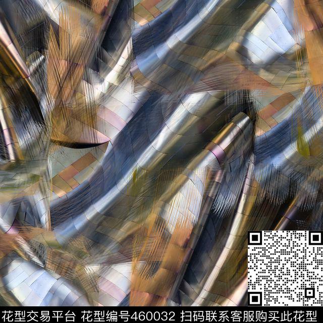 潮流复古金属数码印花华亿平台下载（图片编号: 460032） - 瓦栏（Walan）