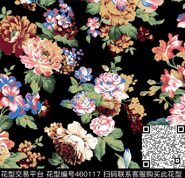 流行简单大方传统印花华亿平台下载（图片编号: 460117） - 瓦栏（Walan）