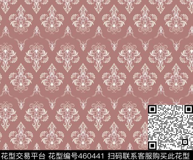 巴洛克几何印花传统印花华亿平台下载（图片编号: 460441） - 瓦栏（Walan）