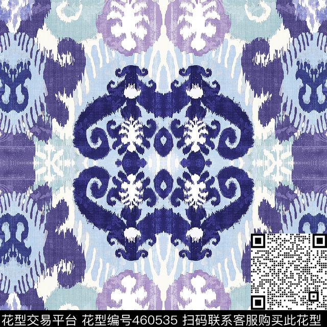 宫廷挂毯欧式花纹传统印花华亿平台下载（图片编号: 460535） - 瓦栏（Walan）