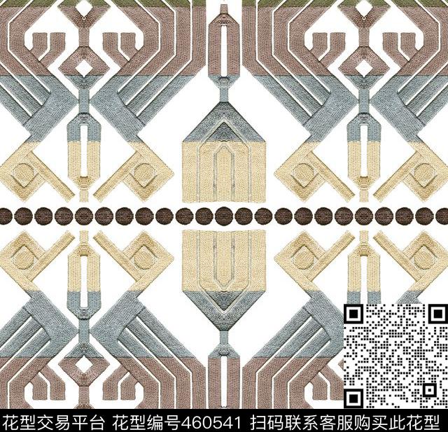 欧式宫廷挂毯几何数码印花华亿平台下载（图片编号: 460541） - 瓦栏（Walan）