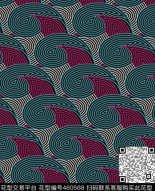 矢量线条循环传统印花华亿平台下载（图片编号: 460568） - 瓦栏（Walan）
