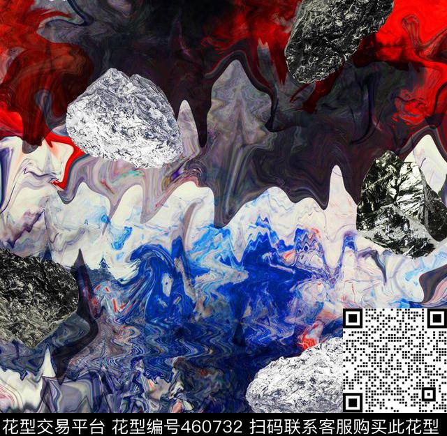 复古个性烈火数码印花华亿平台下载（图片编号: 460732） - 瓦栏（Walan）