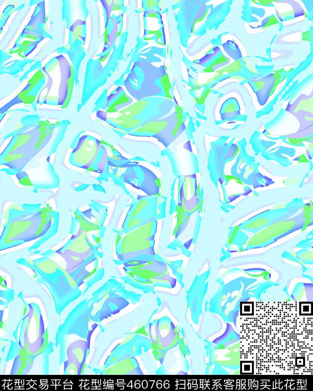 抽象色块数码数码印花华亿平台下载（图片编号: 460766） - 瓦栏（Walan）