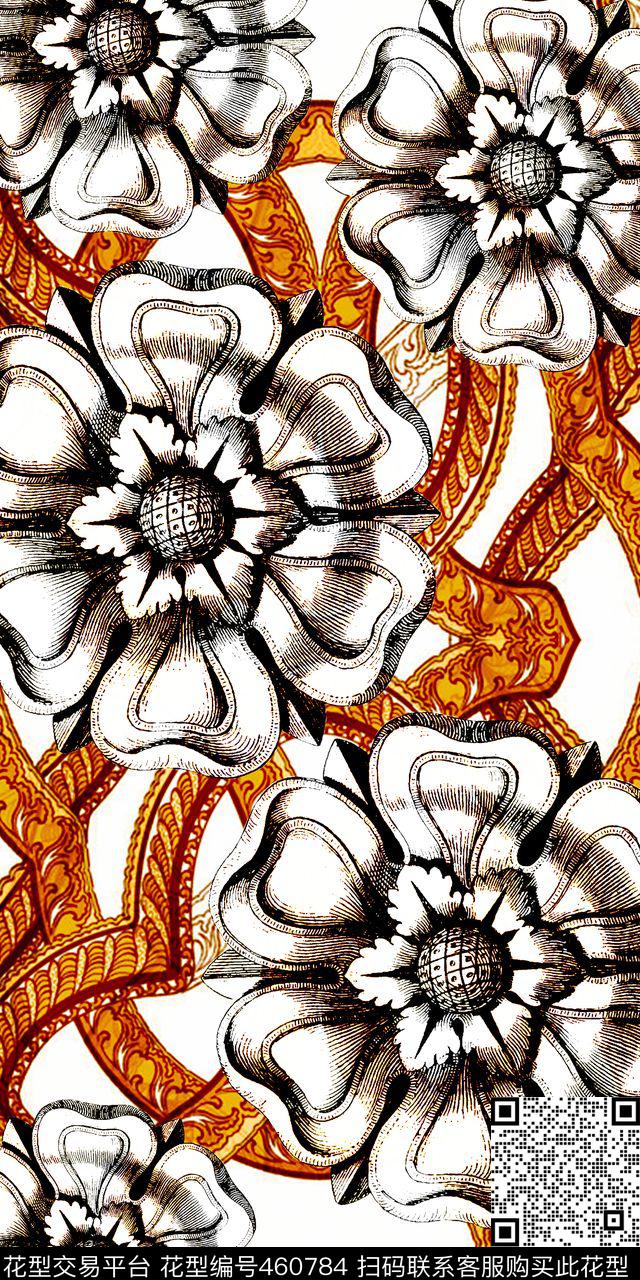 简单服饰元素数码印花华亿平台下载（图片编号: 460784） - 瓦栏（Walan）