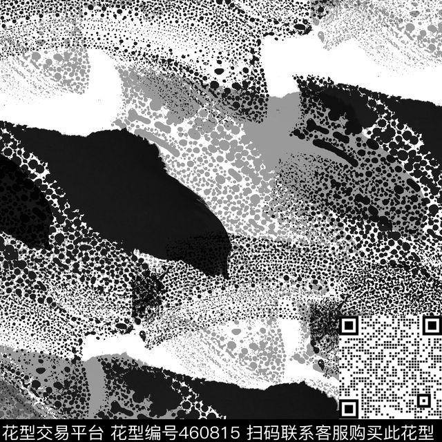笔刷潮流抽象传统印花华亿平台下载（图片编号: 460815） - 瓦栏（Walan）