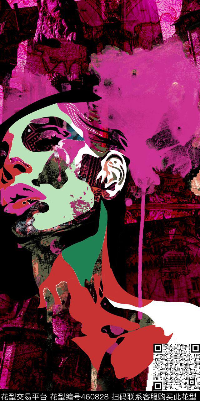 建筑服装人物欧式时尚潮流数码印花华亿平台下载（图片编号: 460828） - 瓦栏（Walan）