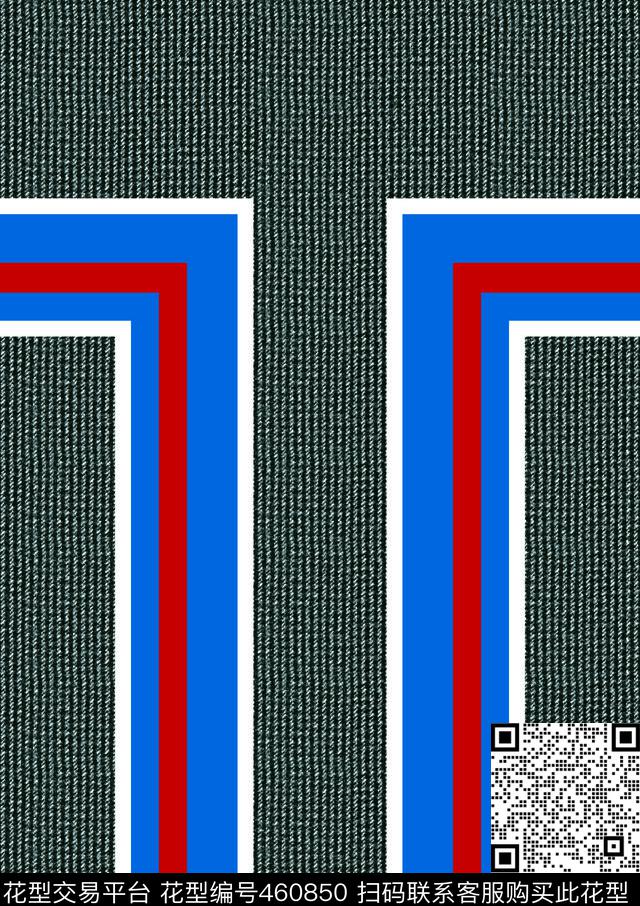 中国风中国红蓝色白色条纹黑底灯芯绒纹理底色传统印花华亿平台下载（图片编号: 460850） - 瓦栏（Walan）