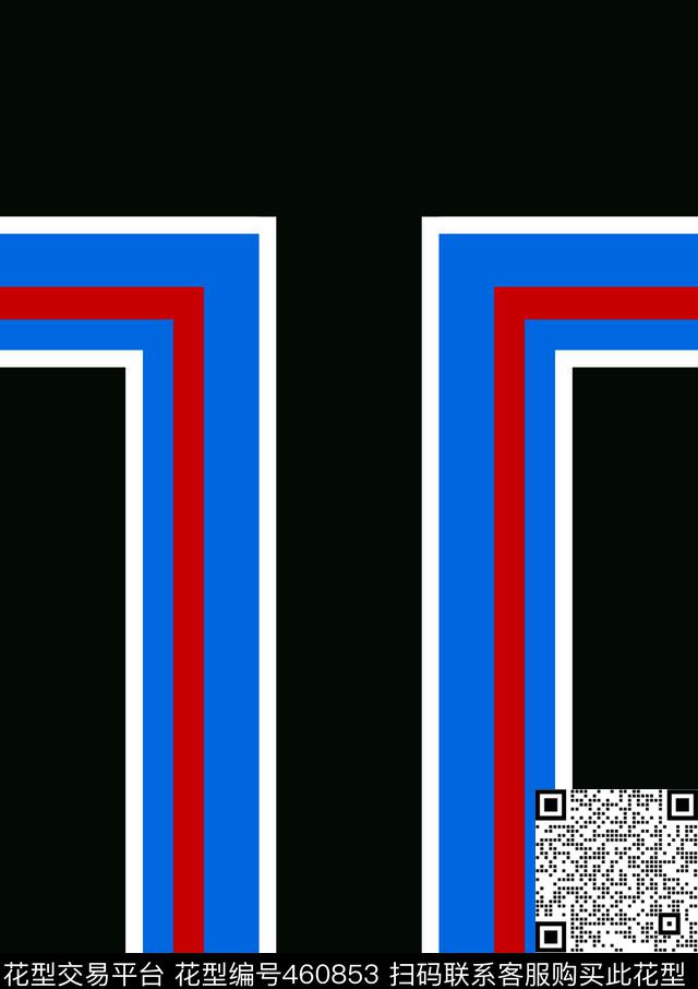 中国风中国红蓝色白色条纹黑底灯芯绒纹理底色传统印花华亿平台下载（图片编号: 460853） - 瓦栏（Walan）