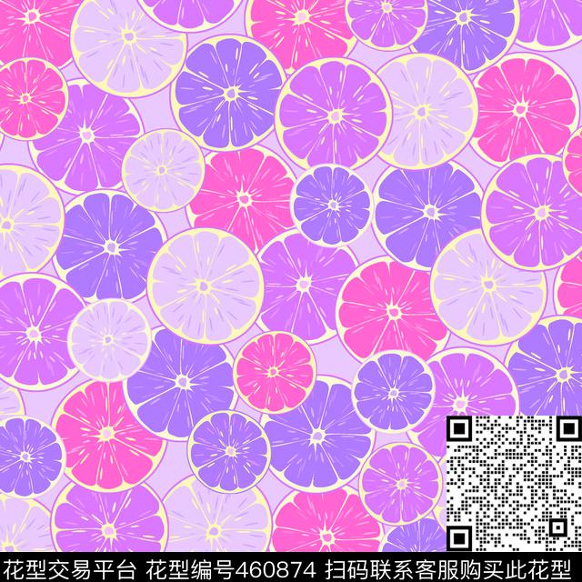 橙子水果篮子箱包图案传统印花华亿平台下载（图片编号: 460874） - 瓦栏（Walan）