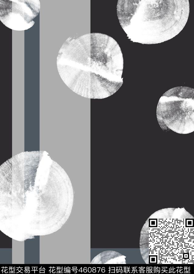 黑白主色时尚都市条纹数码印花华亿平台下载（图片编号: 460876） - 瓦栏（Walan）