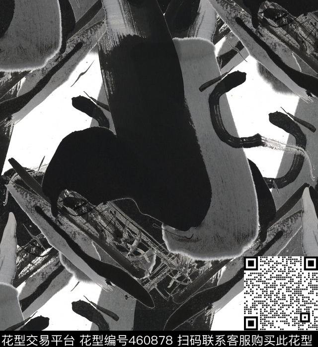 潮流抽象复古数码印花华亿平台下载（图片编号: 460878） - 瓦栏（Walan）