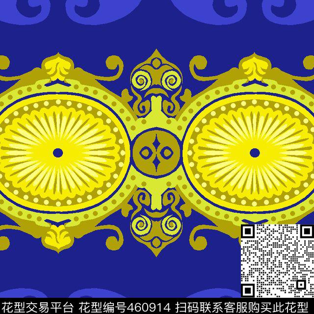 时尚风中东变形几何数码印花华亿平台下载（图片编号: 460914） - 瓦栏（Walan）