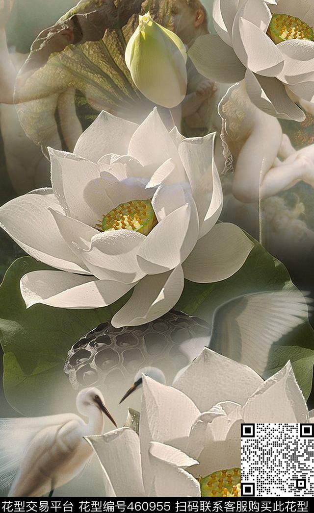 大花卉定位动物数码印花华亿平台下载（图片编号: 460955） - 瓦栏（Walan）