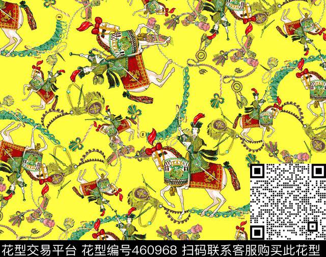 人物民族风马满底组合数码印花华亿平台下载（图片编号: 460968） - 瓦栏（Walan）