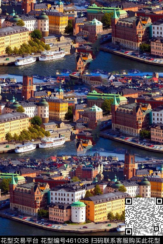 照片风景建筑欧式数码印花华亿平台下载（图片编号: 461038） - 瓦栏（Walan）