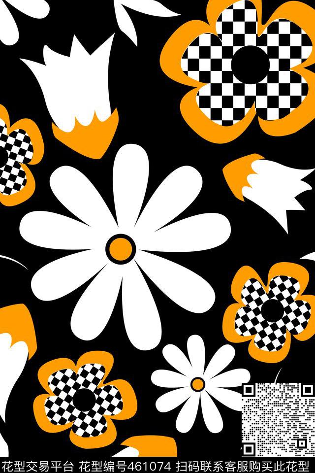 大牌花卉酷感传统印花华亿平台下载（图片编号: 461074） - 瓦栏（Walan）