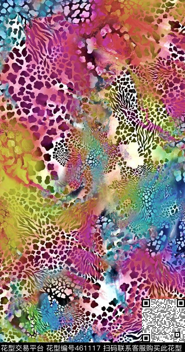 斑点纹斑马纹豹纹数码印花华亿平台下载（图片编号: 461117） - 瓦栏（Walan）