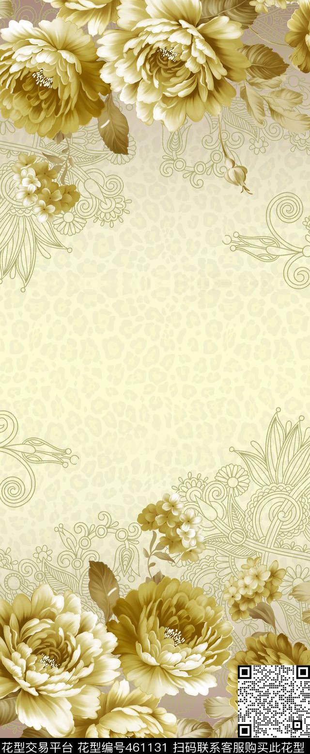 复古素净复古素净长巾真丝传统印花华亿平台下载（图片编号: 461131） - 瓦栏（Walan）