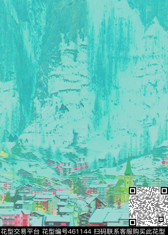 城市风景服装数码数码印花华亿平台下载（图片编号: 461144） - 瓦栏（Walan）