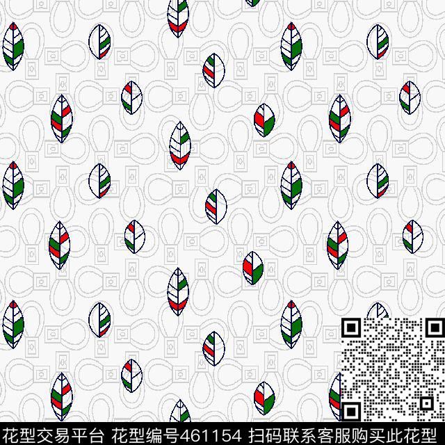 时尚叶子个性底纹男装衬衫传统印花华亿平台下载（图片编号: 461154） - 瓦栏（Walan）