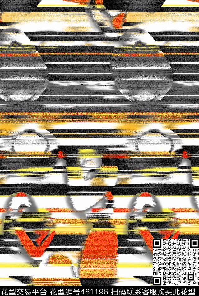 流行时尚简单大方传统印花华亿平台下载（图片编号: 461196） - 瓦栏（Walan）